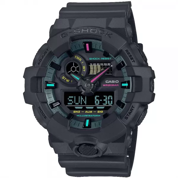 Casio G-Shock GA-700MF-1AER Multi-Fluorescent Accents Series