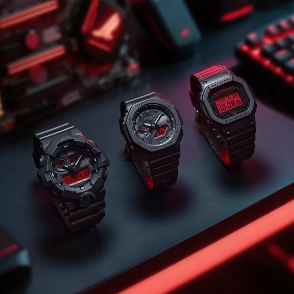 Casio G-Shock GA-B2100BBR-1AER Black and Bold Red Series