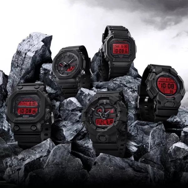 Casio G-Shock GA-B2100BBR-1AER Black and Bold Red Series